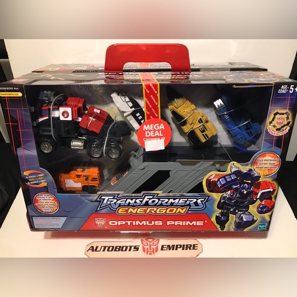 Vintage Hasbro TRANSFORMERS ENERGON POWERLINX OPTIMUS PRIME And MEGATRON 2 PACK - Picture 2 of 13